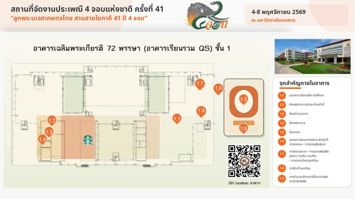 อาคารเรียนรวม QS ชั้น 1