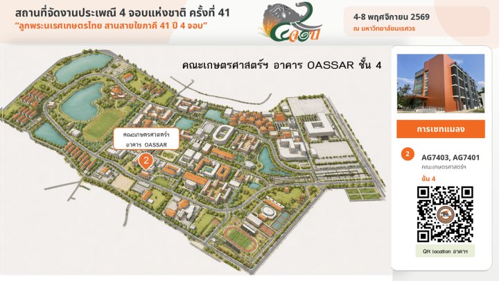 คณะเกษตรศาสตร์ฯ อาคาร OASSAR